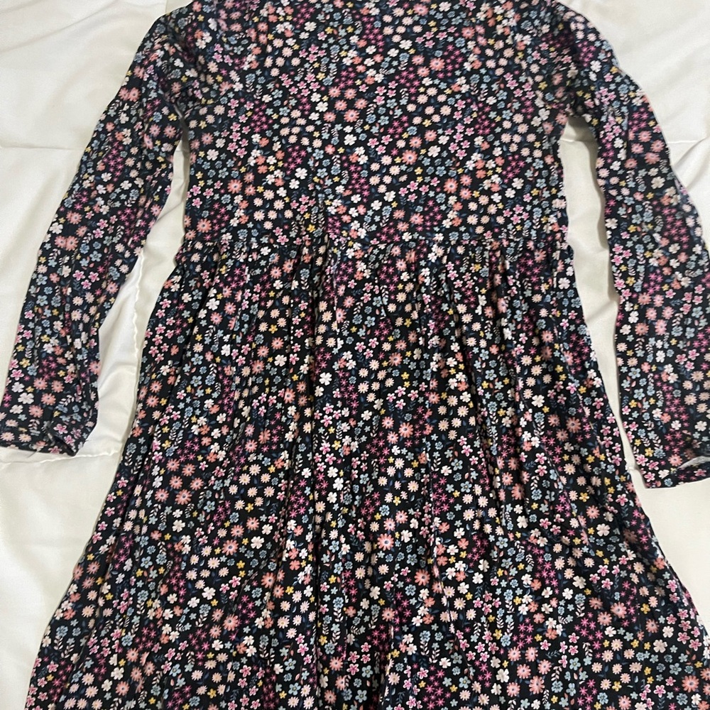 H&M Multicolor Floral Long Sleeve Dress
